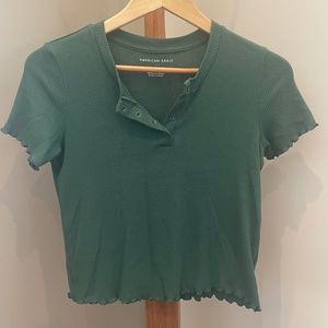 American Eagle Outfitters XS Green Top